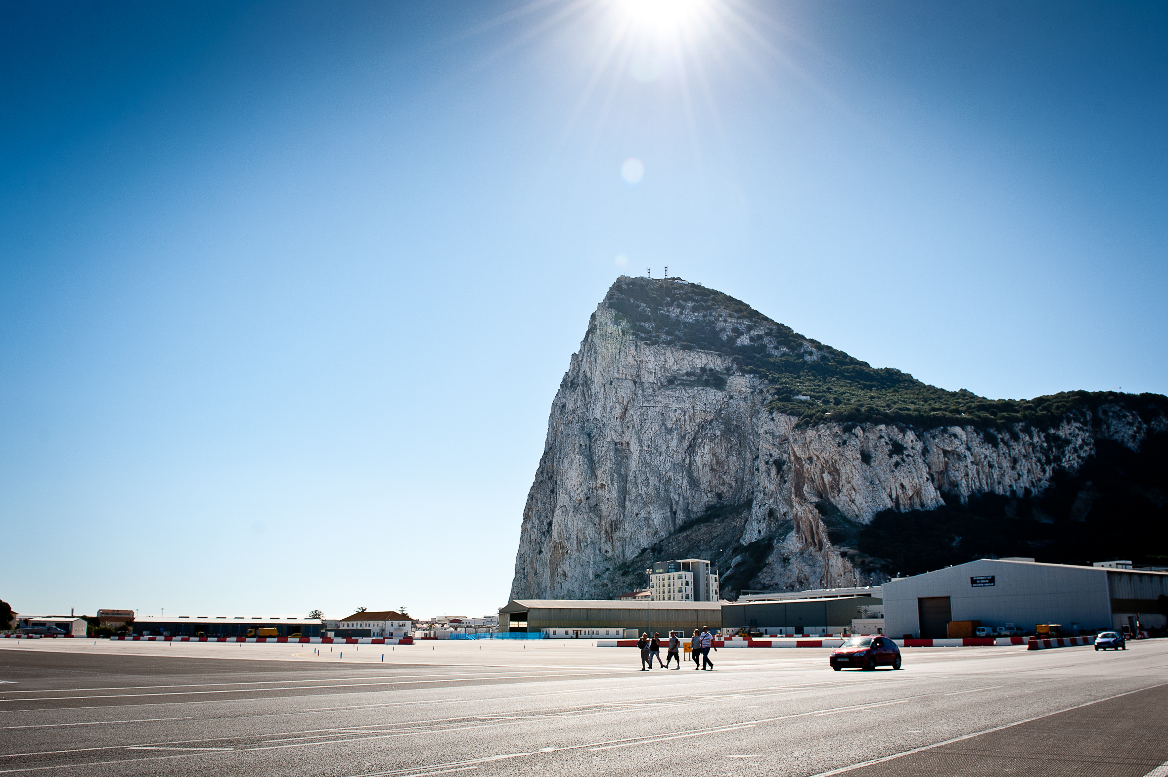 Intimate Gibraltar civil wedding with the great backdrop of the Rock